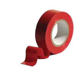 RUBAN ADHÉSIF PVC ROUGE / ROULEAU DE 10 MÈTRES