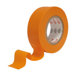 RUBAN ADHÉSIF PVC ORANGE / ROULEAU DE 10 MÈTRES
