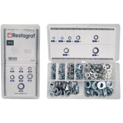 MINI-COFFRET D'ASSORTIMENT DE RONDELLES PLATES SÉRIE Z Ø 4 → 12 mm