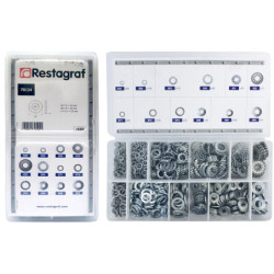 MINI-COFFRET D'ASSORTIMENT DE RONDELLES DIVERSES Ø 4 → 12 mm