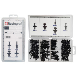 MINI-COFFRET D'ASSORTIMENT DE RIVETS PLASTIQUES TYPE BMW MINI