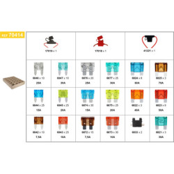 PLATEAU D'ASSORTIMENT DE FUSIBLES PLATS ET PORTE-FUSIBLES ÉTANCHES