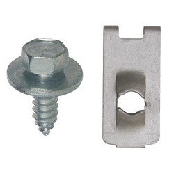 JEU DE VIS TH Ø 6,3 X 19 mm  AVEC  CLIP-ÉCROUS À PINCER