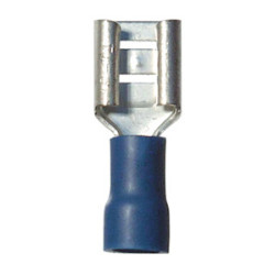COSSE PLATE PRÉ-ISOLÉE FEMELLE NON RENFORCÉE 6,35 x 0,8 mm (1 → 2,5 mm²)