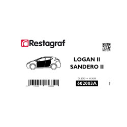 Kit de Fixations pour portes LOGAN II / LOGAN II MCV / SANDERO II 01.2013 → 10.2020