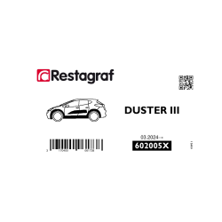 Kit de Fixations pour moulures latérales DUSTER III (P1310)