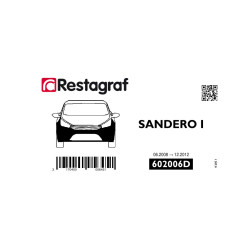 Kit de Fixations pour bouclier AV SANDERO I Toutes versions 06.2008 → 12.2012