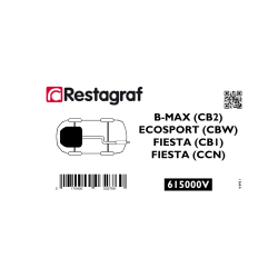 Bevestigingsset voor   motorverkleding (onder) B-MAX (CB2) / ECOSPORT (CBW) / FIESTA (CB1) / FIESTA (CCN)