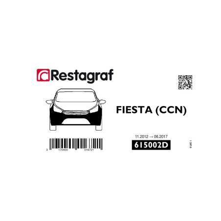 Bevestigingsset voor voorbumper FIESTA (CCN) Alle versies 11.2012 → 06.2017