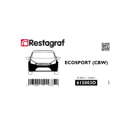 Bevestigingsset voor voorbumper ECOSPORT (CBW) Alle versies 01.2014 → 10.2017