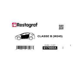 Bevestigingsset voor deuren B Class (W245)  03.2005 → 12.2011