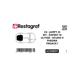 Bevestigingsset voor   motorverkleding (onder) C8 / JUMPY III / NUOVO ULYSSE / SCUDO III / 807 / EXPERT III / PROACE I