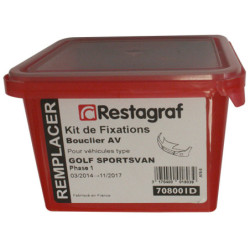 Kit de Fixations pour Bouclier AV GOLF SPORTSVAN Phase 1 03.2014 → 11.2017