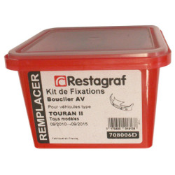 Kit met bevestigingsmateriaal voor Voorbumper TOURAN II Alle modellen 09.2010 → 09.2015