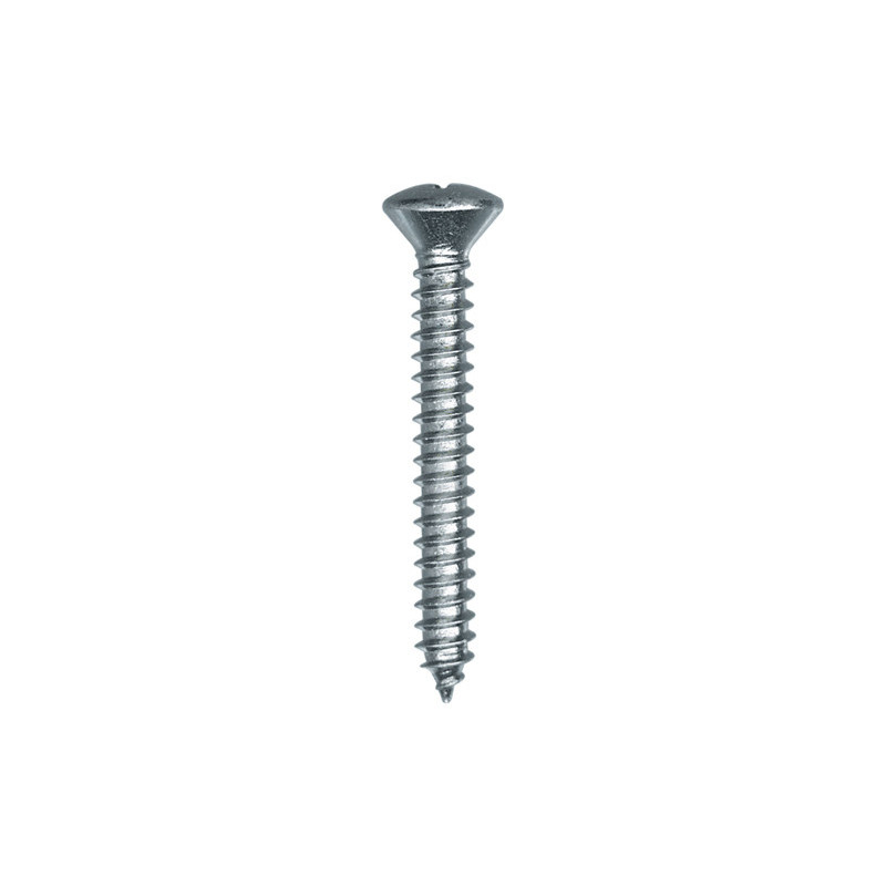 ZELFTAPPENDE SCHROEF MET GEWELFDE VERZONKEN KOP POZI WIT ZINK Ø 4,8 X 38 mm DIN 7983