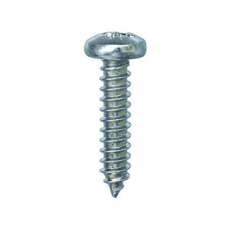 ZELFTAPPENDE SCHROEF MET GEWELFDE CILINDERKOP WIT ZINK Ø 5,5 X 25 mm DIN 7981