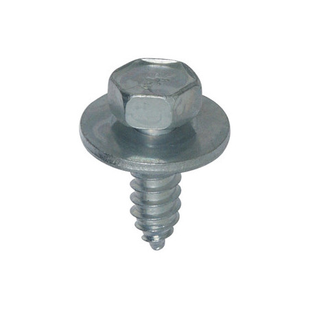 BLECHSCHRAUBE AUßENSECHSKANT MIT SCHEIBE Ø 6,3 X 19 mm DIN 7976 SEITENWAND VORNE UND FRONTWAND/STOßFÄNGER