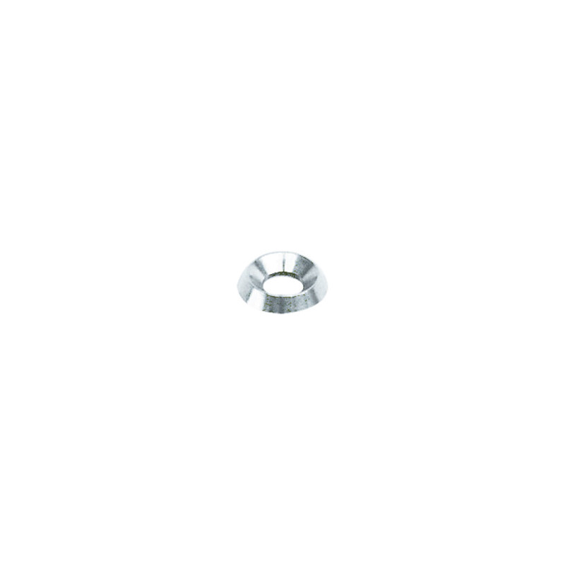 CUPVORMIGE SLUITRING WIT ZINK VOOR SCHROEF MET VERZONKEN KOP  Ø 3,9 → 4,2 mm