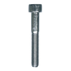 CILINDERKOPSCHROEF MET BINNENZESKANT MET LAGE KOP CL8.8 WIT ZINK  M6-1.00 X 40 mm DIN 912 MET GEDEELTELIJKE SCHROEFDRAAD