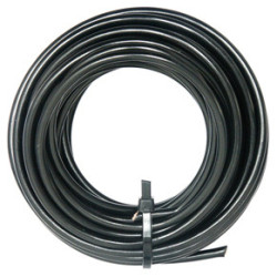 COURONNE DE 5 MÈTRES DE FIL ÉLECTRIQUE 2 mm² NOIR