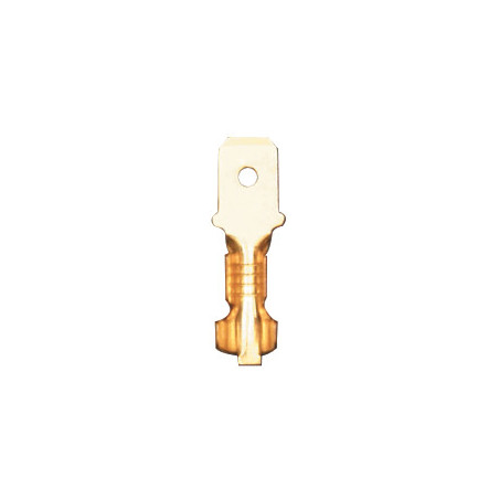 PLATTE, MANNELIJKE, NIET-GEÏSOLEERDE KABELSCHOEN  4,8 X 0,5 mm (0,3 → 1 mm²)