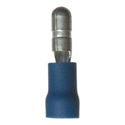 REINFORCED MALE PRE-INSULATED CYLINDRICAL TERMINAL Ø 4 mm (1 → 2,5 mm²)