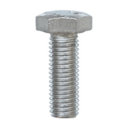 STAINLESS STEEL HEXAGON HEAD MACHINE SCREW M6-1.00 X 16 mm DIN 933