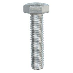 STAINLESS STEEL HEXAGON HEAD MACHINE SCREW M6-1.00 X 25 mm DIN 933