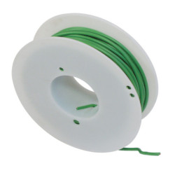 BOBINE DE 25 MÈTRES DE FIL ÉLECTRIQUE 2 mm² VERT