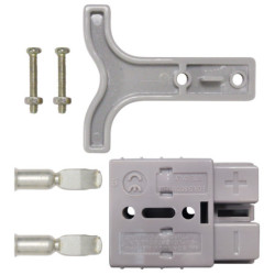 CONNECTEUR HERMAPHRODITE 2 VOIES 50A (GRIS)