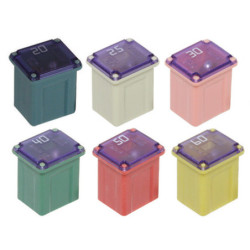 ASSORTMENT OF J-CASE LOW PROFIL FUSES 58V 20A → 60A