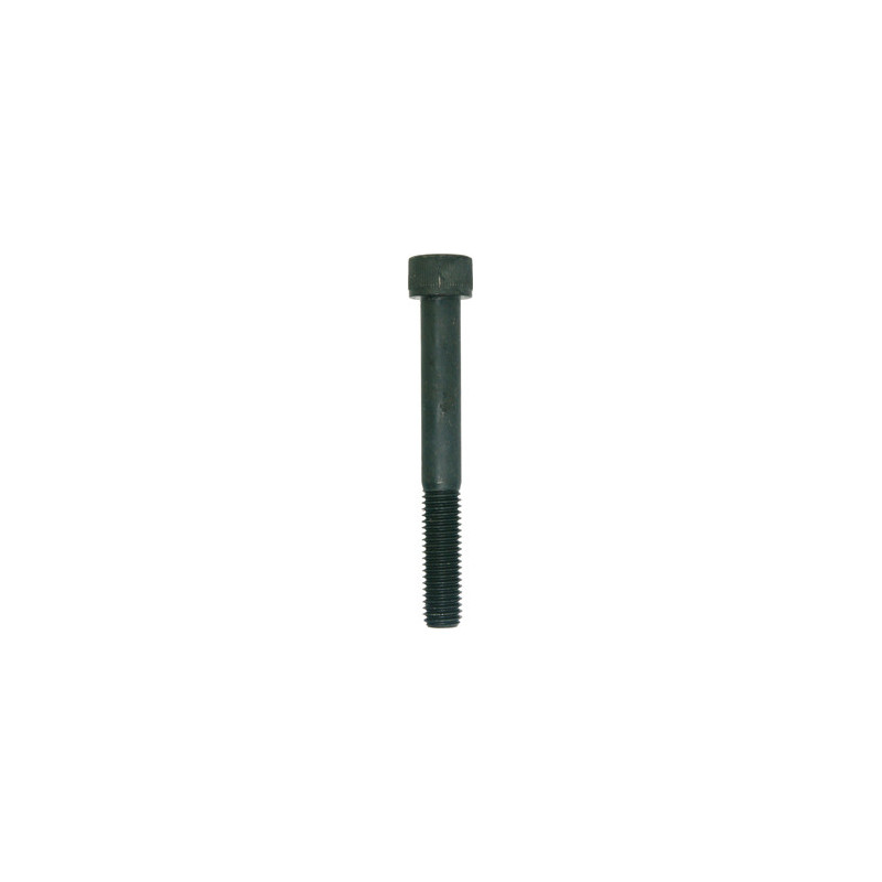 CILINDERKOPSCHROEF MET BINNENZESKANT MET LAGE KOP CL8.8 ZWART ZINK  M10-1.50 X 80 mm DIN 912 MET GEDEELTELIJKE SCHROEFDRAAD