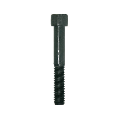 CILINDERKOPSCHROEF MET BINNENZESKANT MET LAGE KOP CL8.8 ZWART ZINK  M12-1.75 X 80 mm DIN 912 MET GEDEELTELIJKE SCHROEFDRAAD