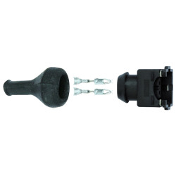 2-PIN CONNECTOR MET TERMINALS (1 → 2,5 mm²) IN SET VOOR SENSOR EN INJECTOR