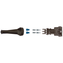 2-PIN CONNECTOR MET TERMINALS (0,5 → 1 mm²) IN SET VOOR SENSOR EN INJECTOR
