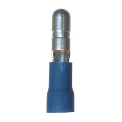 UNREINFORCED MALE PRE-INSULATED CYLINDRICAL TERMINAL Ø 4 mm (1 → 2,5 mm²)