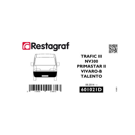 Fasteners kit for front bumper TRAFIC III  06.2014 → /NV 300 09.2016 → /VIVARO B 09.2014 → 08.2019 /TALENTO 06.2016 → 02.2022