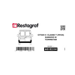 Bevestigingsset voor achterbumper KANGOO III  03.2021 → / TOWNSTAR  01.2022 → / CITAN II/CLASSE T (W420) 10.2021 →