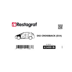 Bevestigingsset voor voorvleugel DS3 CROSSBACK (D34) 01.2019 →