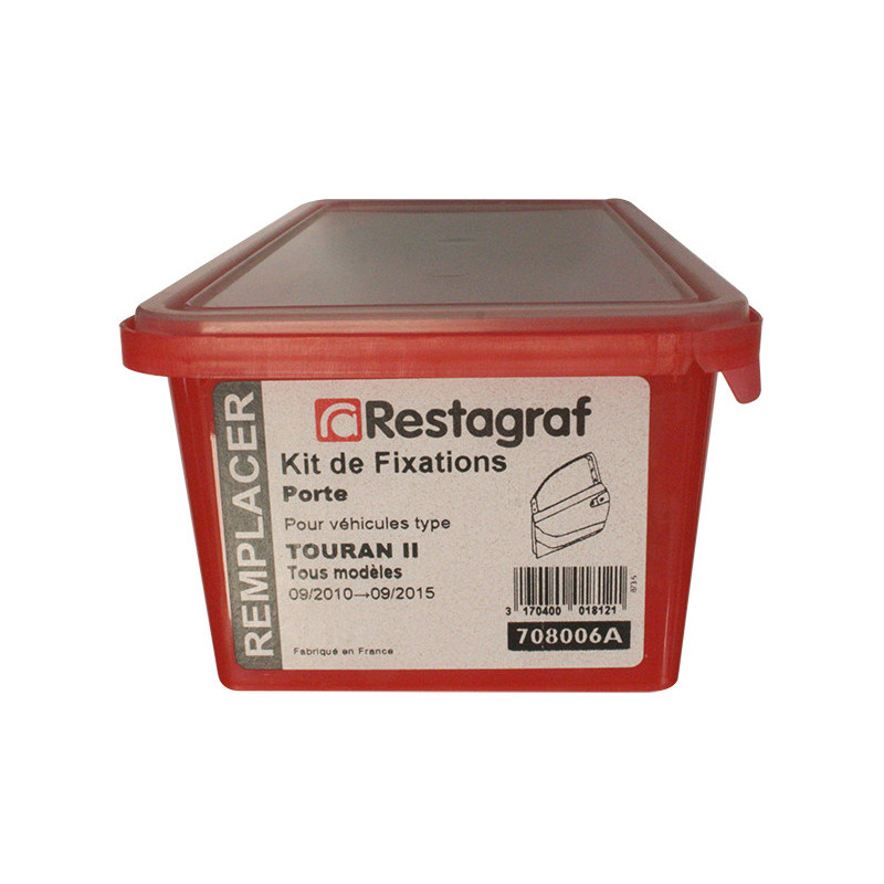 Kit met bevestigingsmateriaal voor Portier TOURAN II Alle modellen 09.2010 → 09.2015