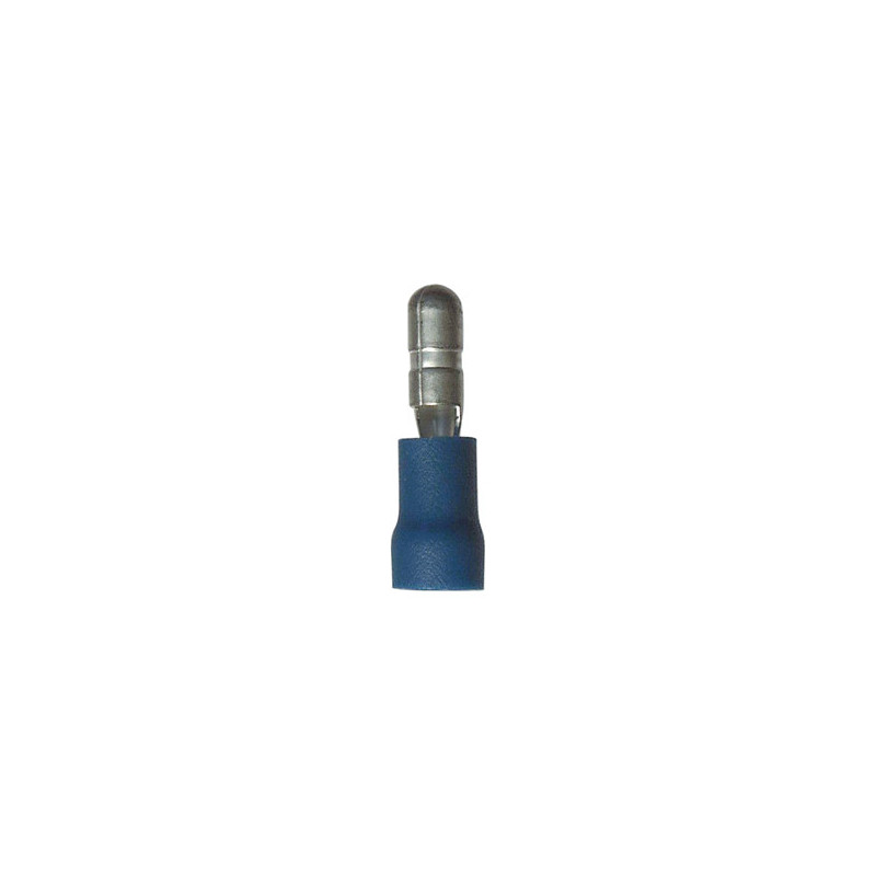 CILINDRISCHE, VOORGEÏSOLEERDE, VERSTEVIGDE, MANNELIJKE KABELSCHOEN  Ø 4 mm (1 → 2,5 mm²)