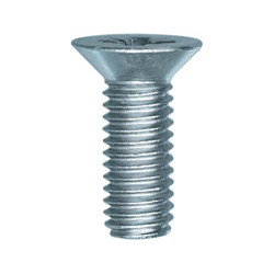 SCHROEF MET VERZONKEN KOP CL4.8 WIT ZINK  M6-1.00 X 16 mm DIN 965 REMSCHIJF