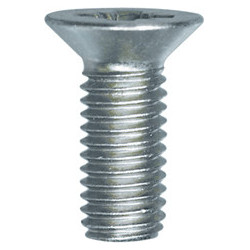 GRADE 6.8 ZINC PLATED COUNTERSUNK HEAD MACHINE SCREW M8-1.25 X 20 mm DIN 965