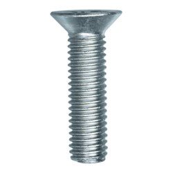 VIS À MÉTAUX TÊTE FRAISÉE CL6.8 ZN BLANC M8-1.25 X 30 mm DIN 965