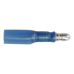 HEAT-SHRINKABLE MALE PRE-INSULATED CYLINDRICAL TERMINAL Ø 4 mm (1,5 → 2,5 mm²)