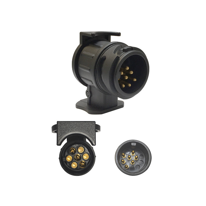 13 → 7 PIN SHORT ADAPTER FOR TOWBAR