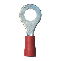 GEÏSOLEERDE, RINGVORMIG KABELSCHOEN  Ø 6 mm (0,3 → 1,5 mm²) DUBBELE KRIMP
