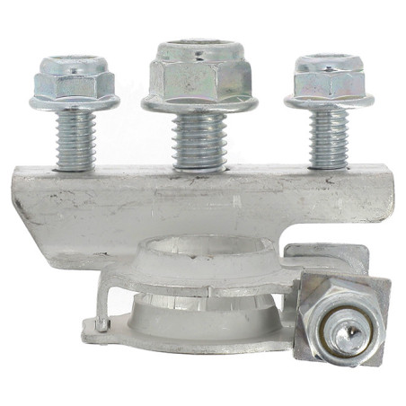 NEGATIVE BATTERY TERMINAL M6 - M8 CONNECTORS WITH NUTS (UNASSEMBLED)
