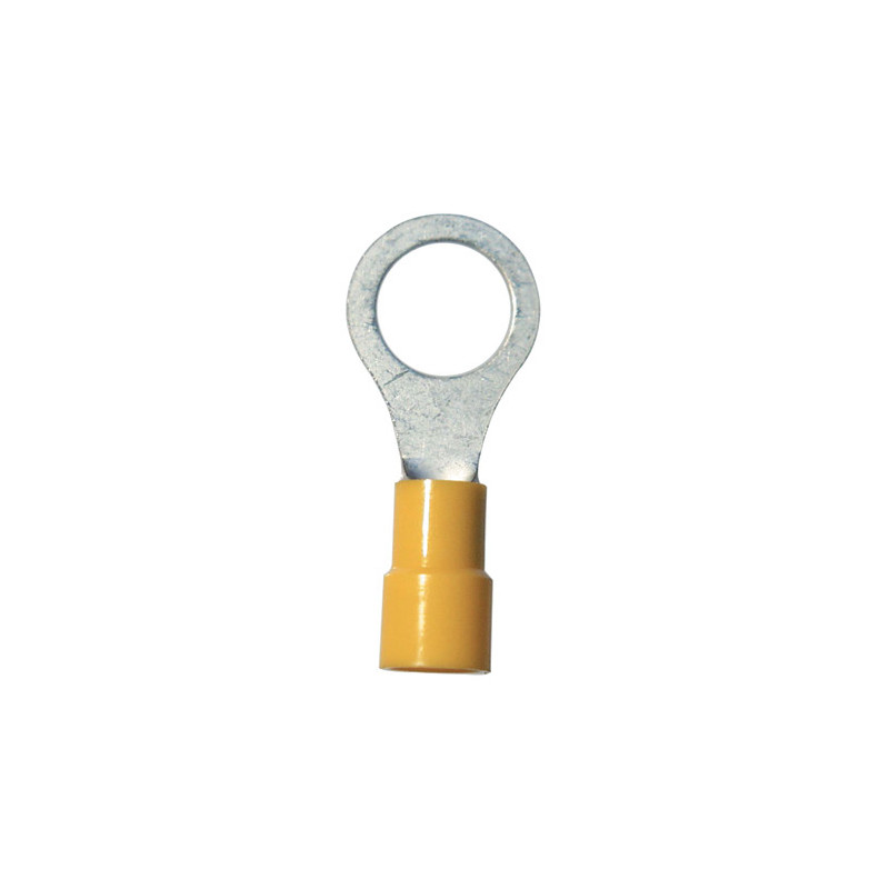 GEÏSOLEERDE, RINGVORMIG KABELSCHOEN Ø 10 mm (2,6 → 6 mm²) DUBBELE KRIMP