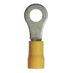 GEÏSOLEERDE, RINGVORMIG KABELSCHOEN Ø 6 mm (2,6 → 6 mm²) DUBBELE KRIMP